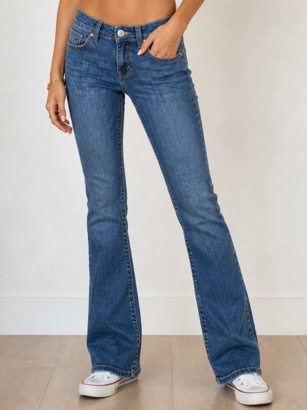 Aeropostale Low Rise Flare Jeans Y2K Medium Wash | 5/6 Regular